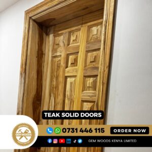 teak wood block flooring – herringbone design