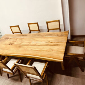 sudan teak 8 seater dining set – solid hardwood dining table | gem woods kenya